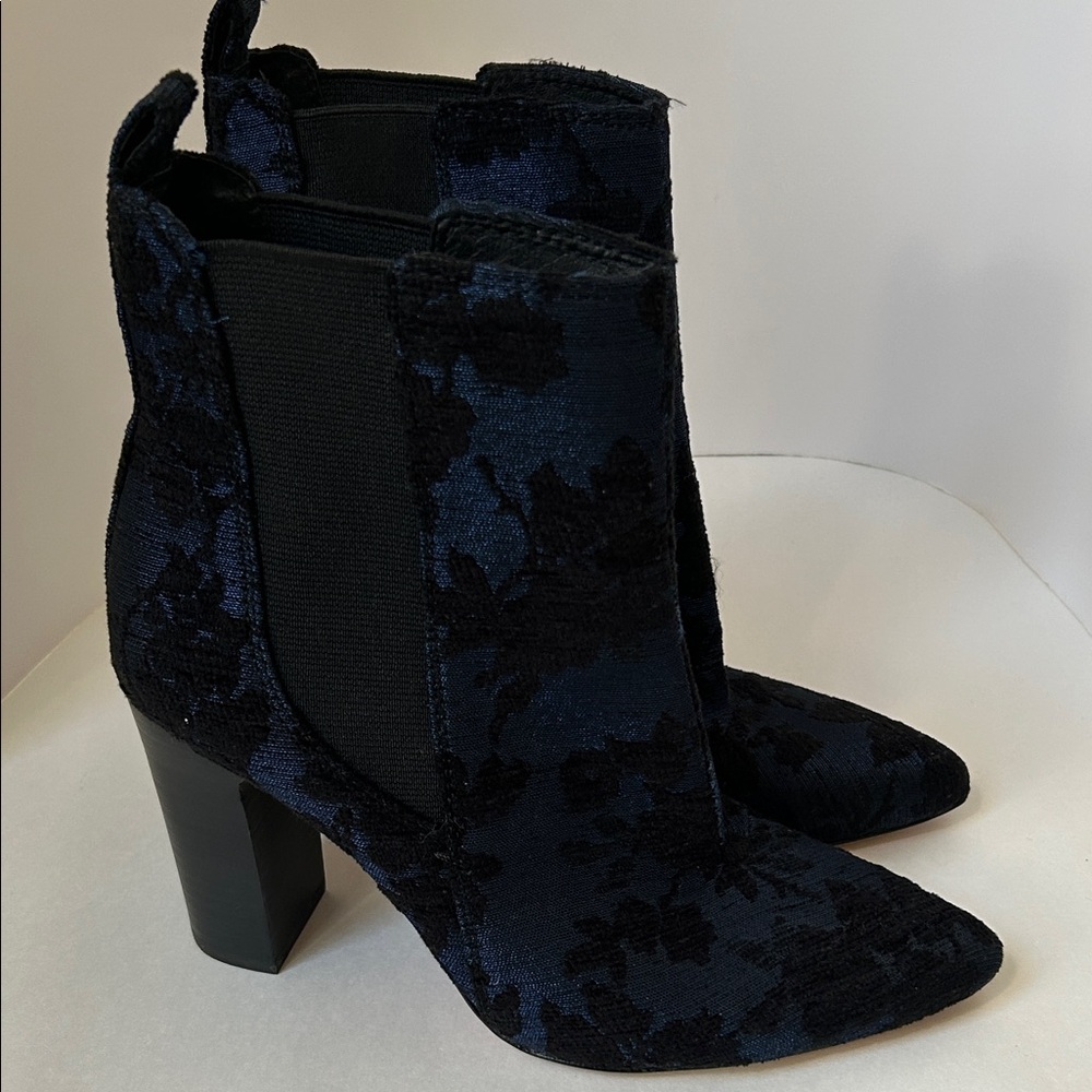 Vince Camuto Midnight Floral Heeled Boots